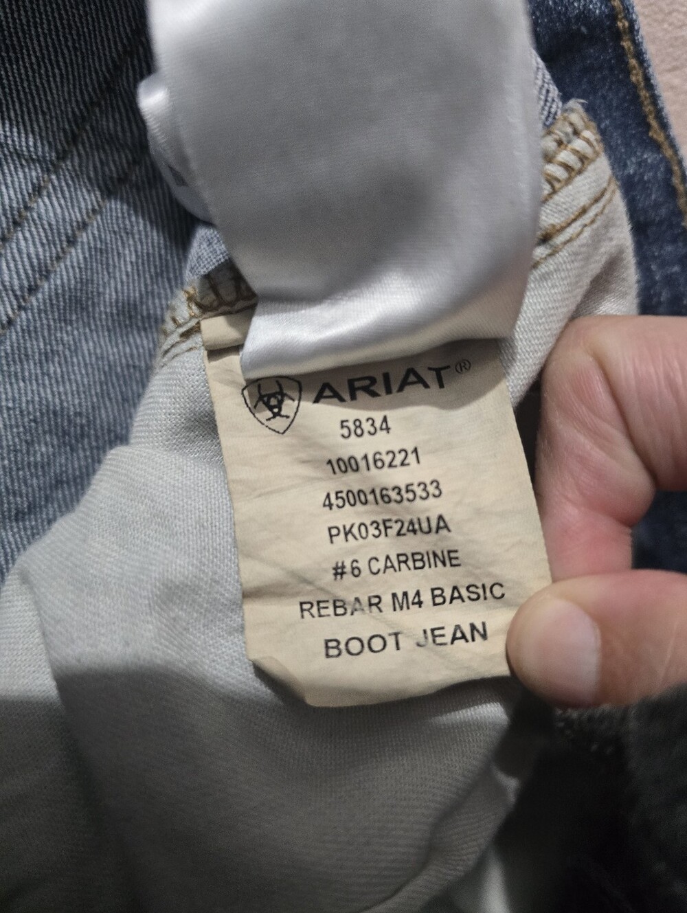 Ariat Rebar M4 Relaxed Boot Cut Jeans Workwear Mens Size 34 X32 - Picture 6 of 10